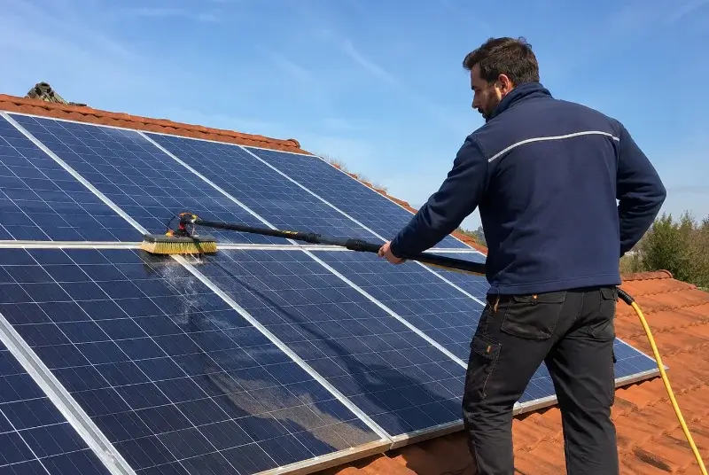 Nettoyage et entretien de panneaux solaires à Genay